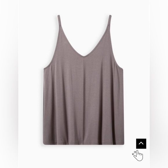 Super Soft V-Neck Easy Tank Swing Fit and Flare Size 3 summer fall flowy sexy - Picture 4 of 5